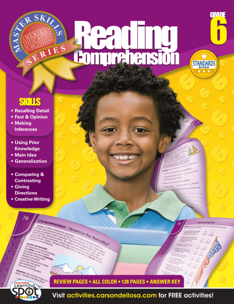 Rich Results on Google's SERP when searching for 'Master Skills Reading Comprehension Workbook 6'